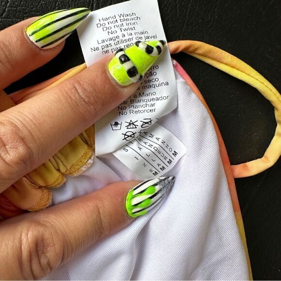 NWT Yandy summer sunset starburst string bikini top Sz M - Picture 8 of 8